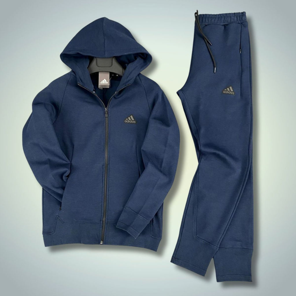 Adidas dres męski, ciemnoniebieski. Jakość premium