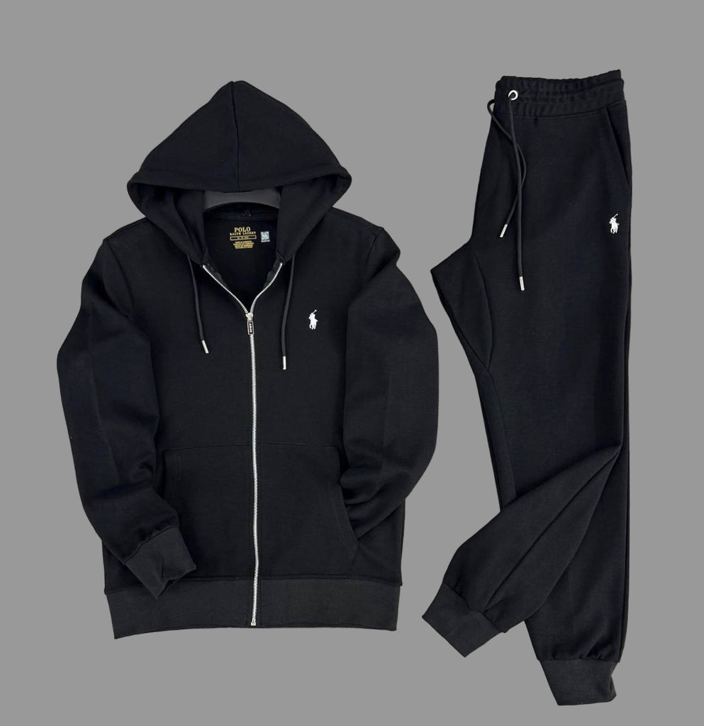 Męska odzież sportowa Polo, czarna