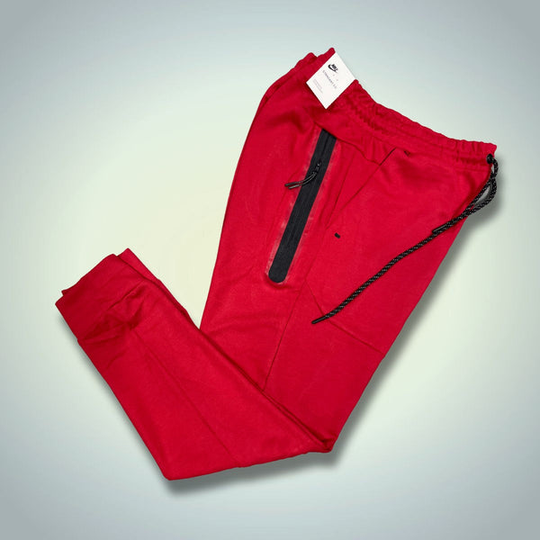 Nike Tech Fleece męski dres, czerwony. Wysoka jakość