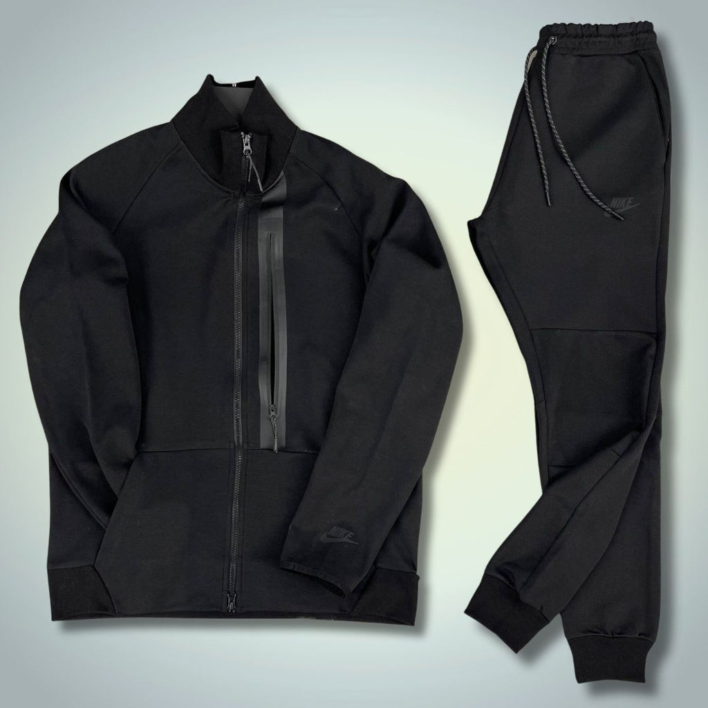 Nike Tech Fleece męski dres z dużą kieszenią z przodu, czarny. Model 2023. Wysoka jakość