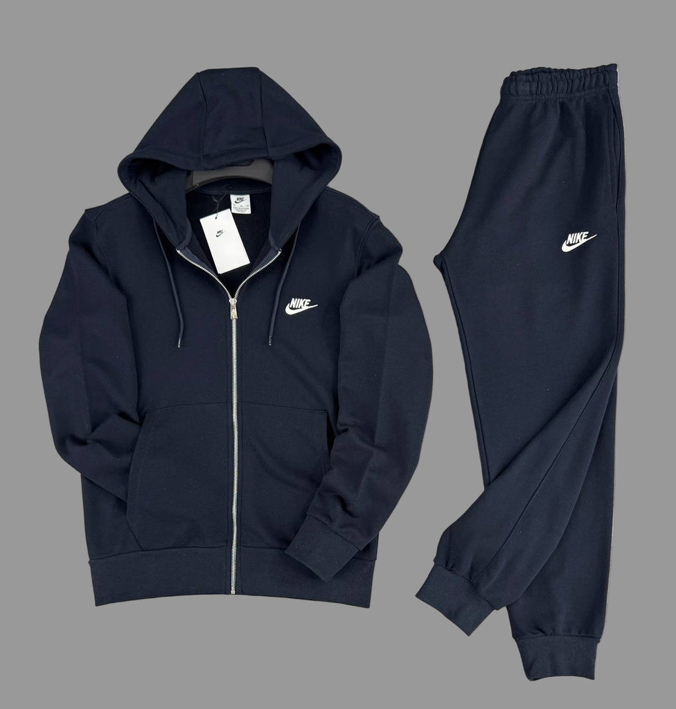 Męska odzież sportowa Nike, ciemnoniebieska, z białym logo