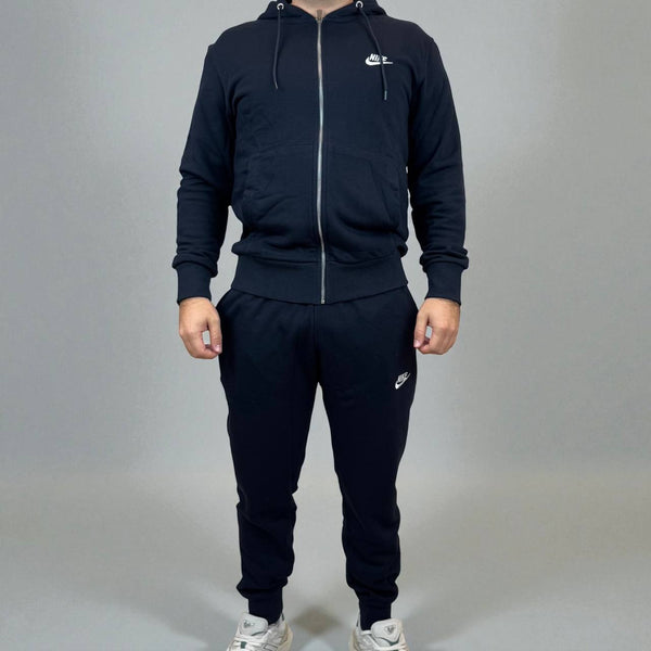 Męska odzież sportowa Nike, ciemnoniebieska, z białym logo