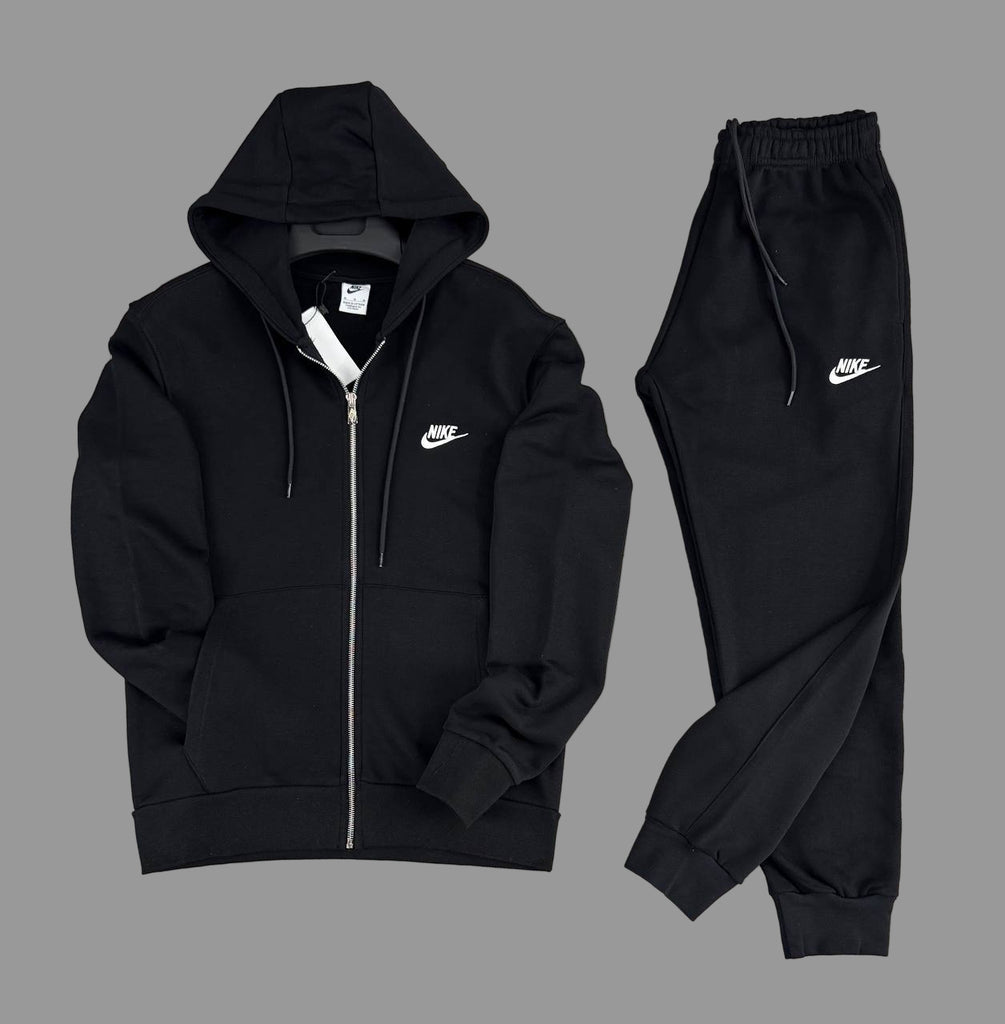 Męska odzież sportowa Nike, czarny, z białym logo