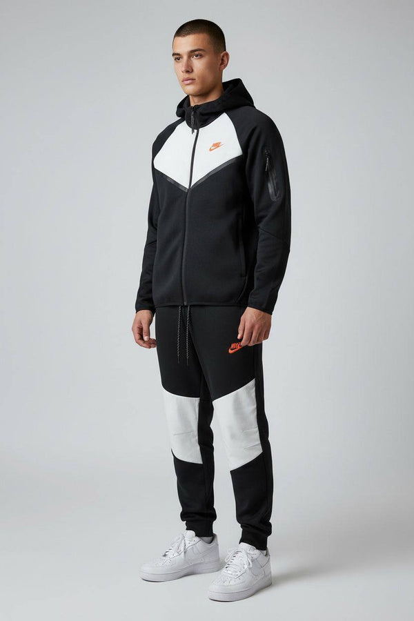 Męski dres Nike Tech Fleece, czarny i ecru