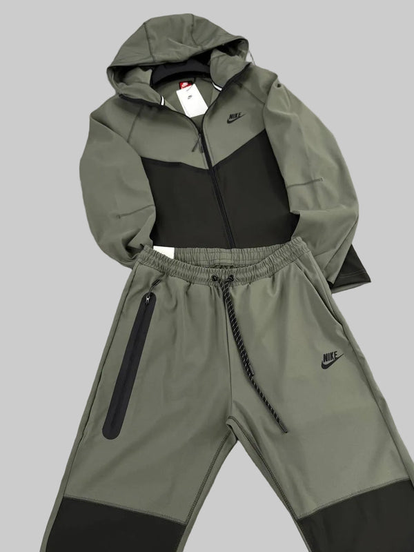 Męski dres Nike, w kolorze jasno- i ciemnozielonym