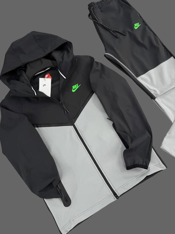 Męski dres Nike, w kolorze grafitowym i szarym