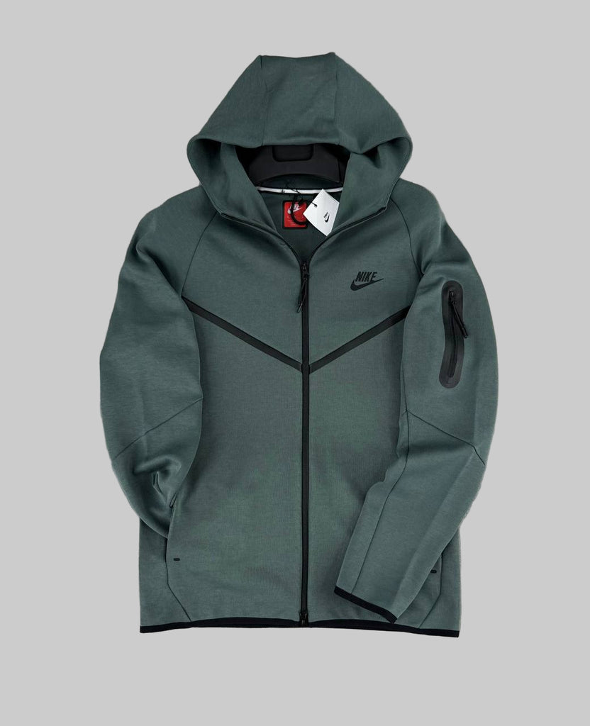 Męska bluza Nike Tech Fleece na zamek, petrolowa
