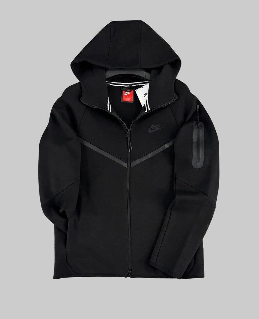 Męska bluza z kapturem Nike Tech Fleece na zamek, czarna