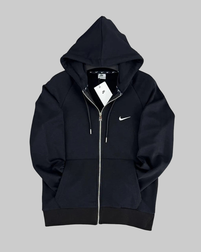 Męska bluza z kapturem Nike na zamek, czarna