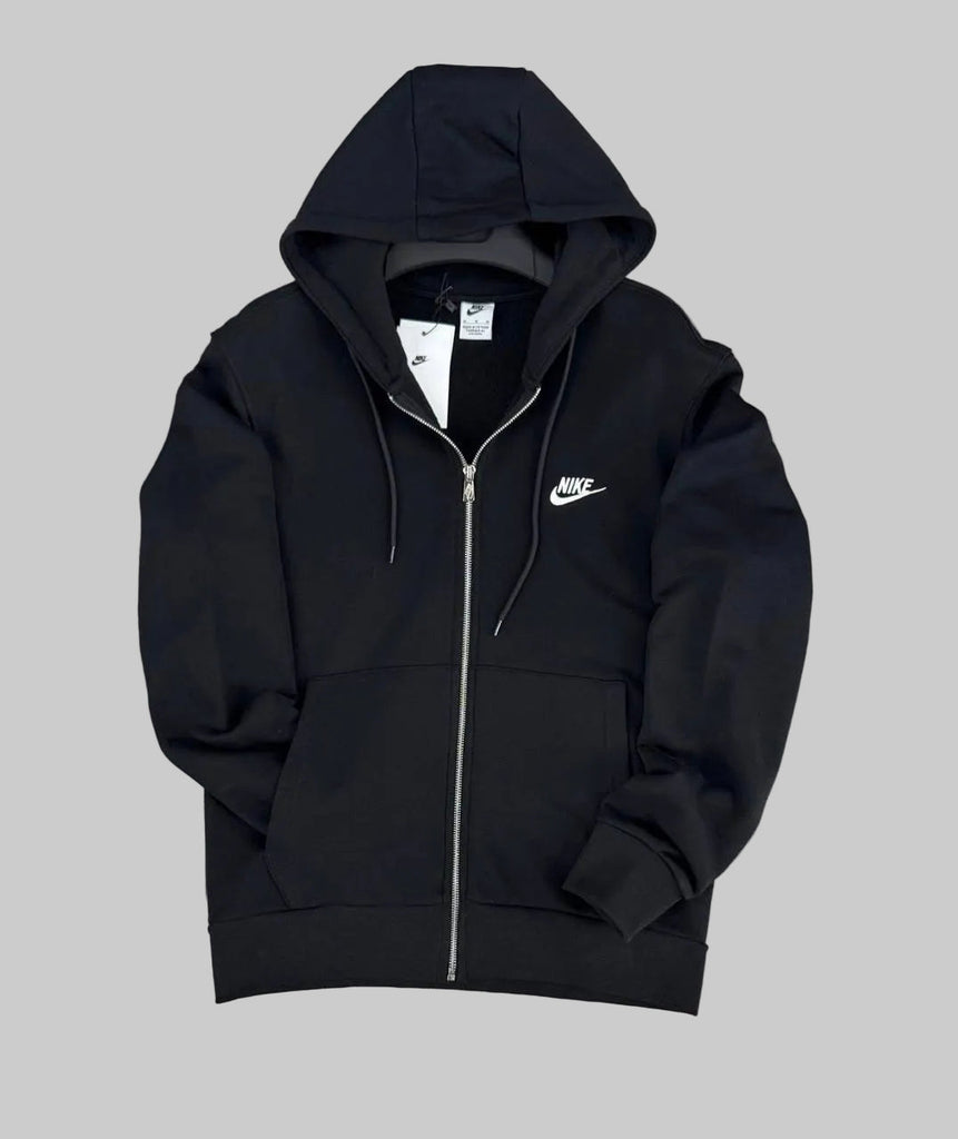 Męska bluza z kapturem Nike na zamek, czarna