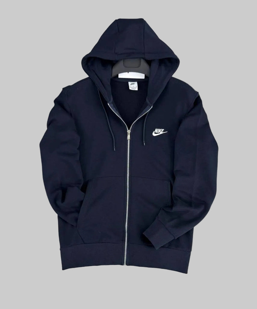 Męska bluza z kapturem Nike na zamek, granatowa