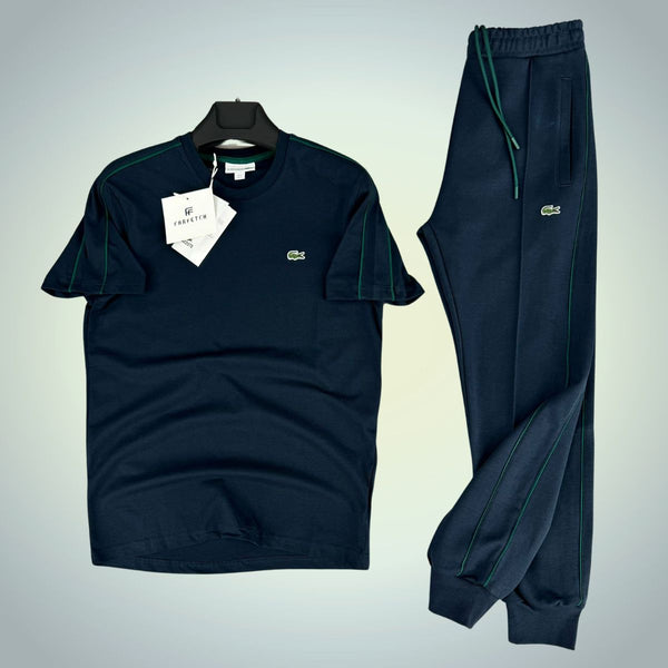 Letni zestaw męski Lacoste, niebieski. Najwyższej jakości