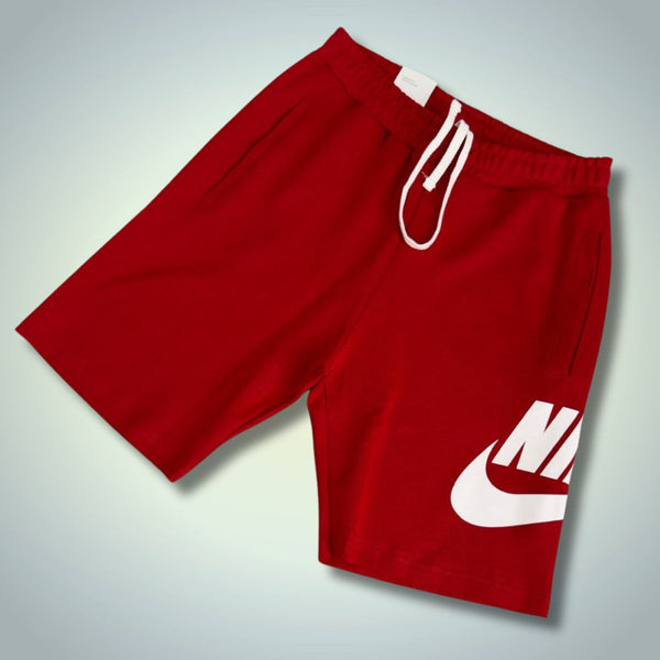 Męskie spodenki Nike, czerwone, duże logo. Factory outlet