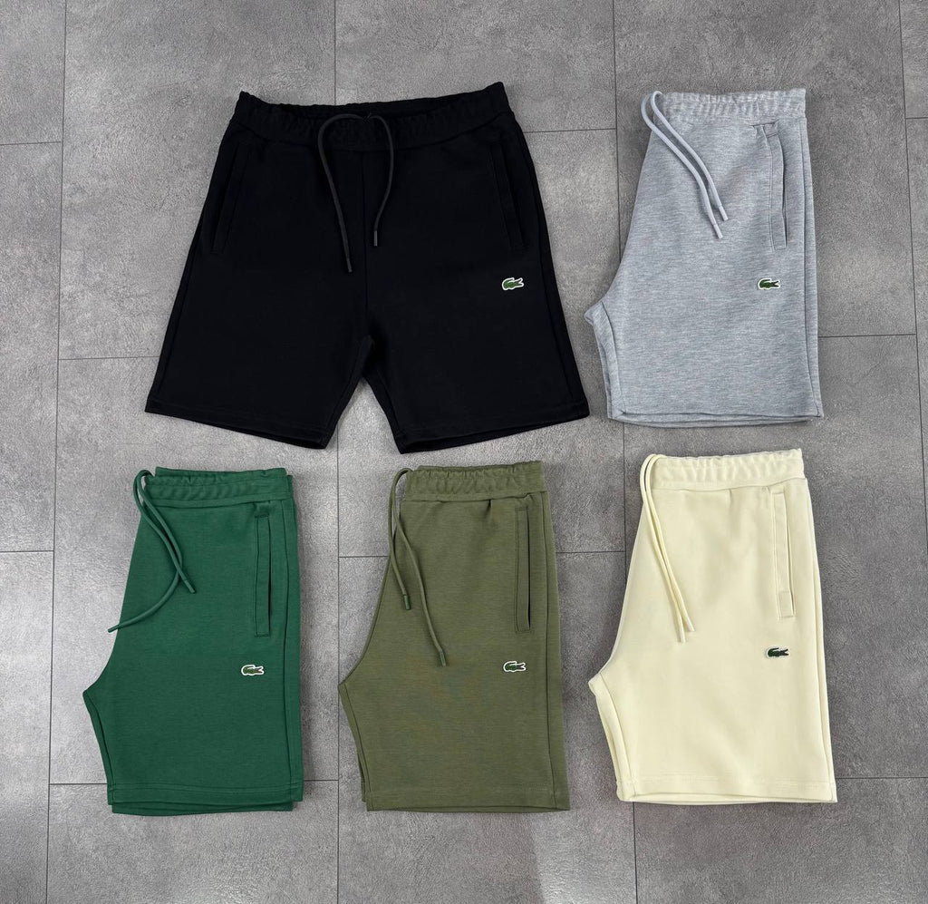 Męskie sportowe spodenki Lacoste, klasyczne szare.