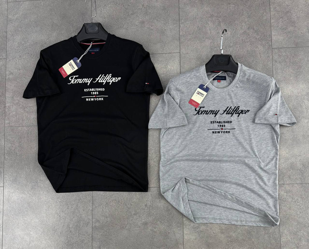 Koszulka męska Tommy Hilfiger, klasyczny szary