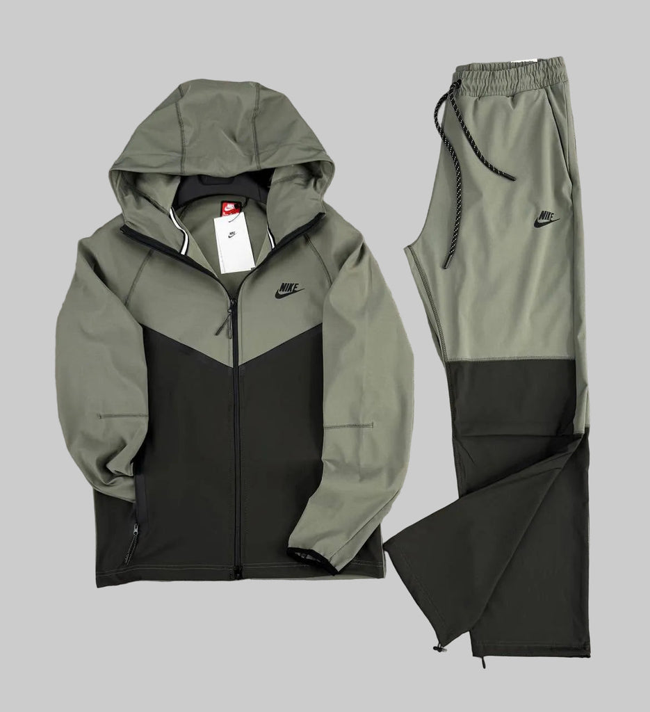 Męski dres Nike, w kolorze jasno- i ciemnozielonym
