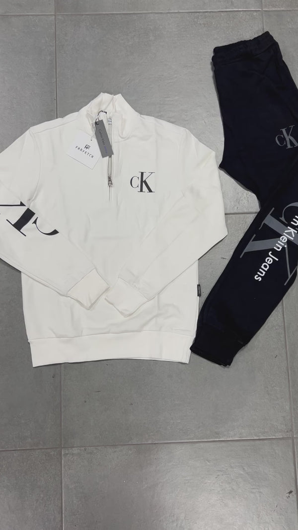 Calvin Klein dres męski, biało-czarny. Jakość premium